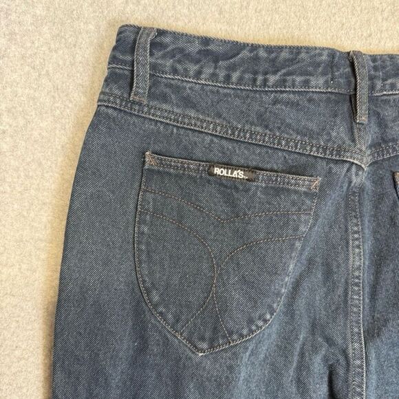Rolla’s Classic Straight High Rise Dusters 80’s Blue Denin Jeans Button Fly 31 - Picture 10 of 10